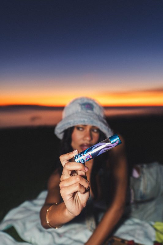 Pre-roll tube at sunset